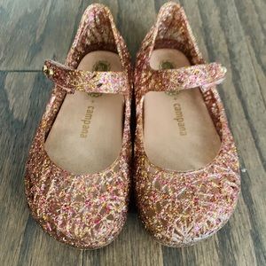 Pink glitter zigzag mini Melissa’s
